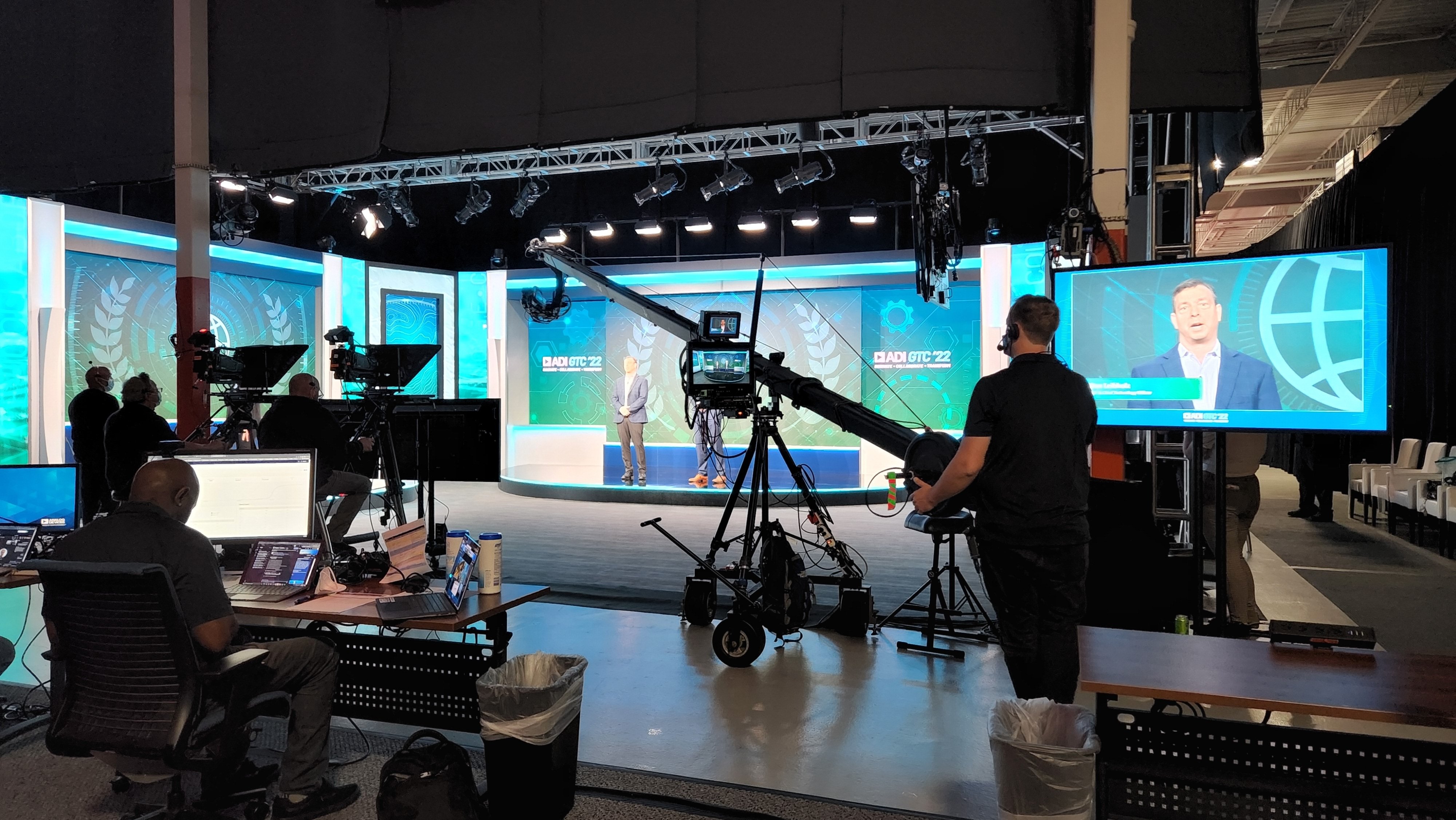 Custom studio for live, virtual or hybrid events