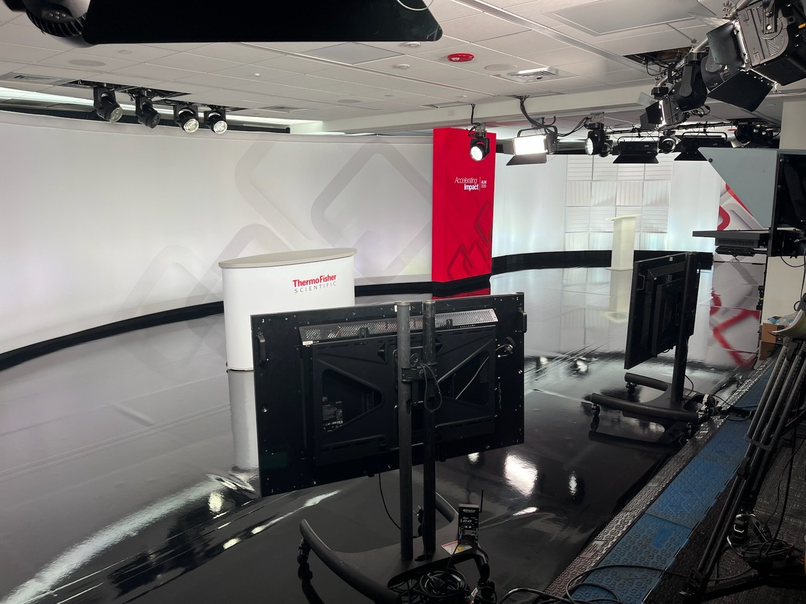 Custom studio on-location for live, virtual or hybrid event production