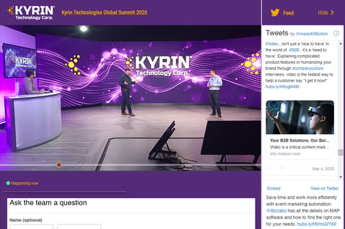 Kyrin Example_Live Virtual Event_Branded Webpage