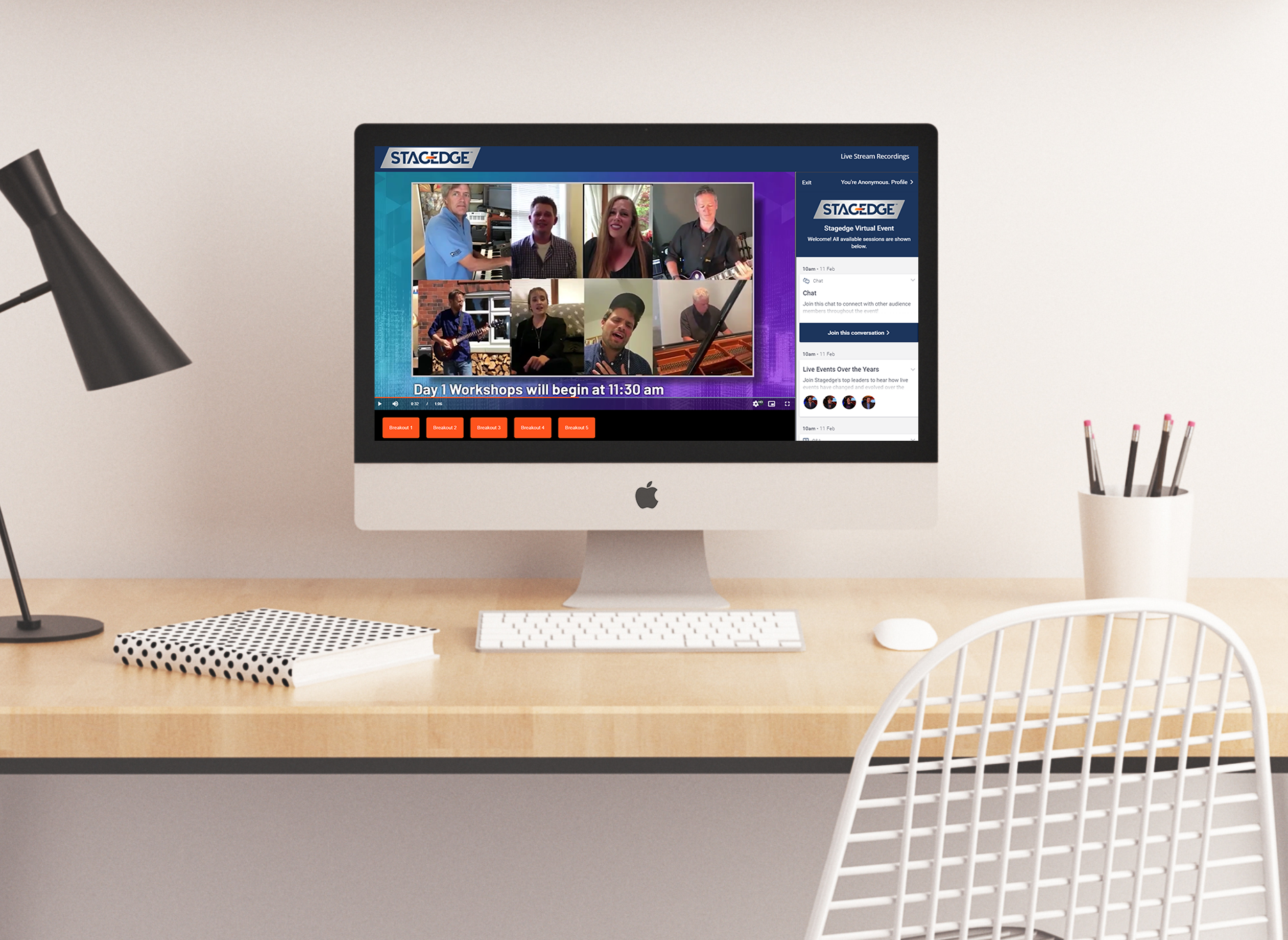 iMac Mockup - Stagedge Standalone Pigeonhole
